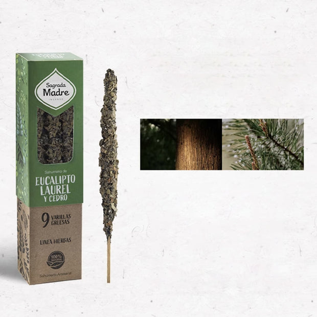 Natural Botanical Incense – Eucalyptus & Bay Leaf & Cedar