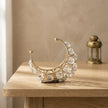 Luxury Crystal Crescent Candle Holder – Gold