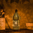 Moroccan Hollow LED Wind Lamp Floor Lantern