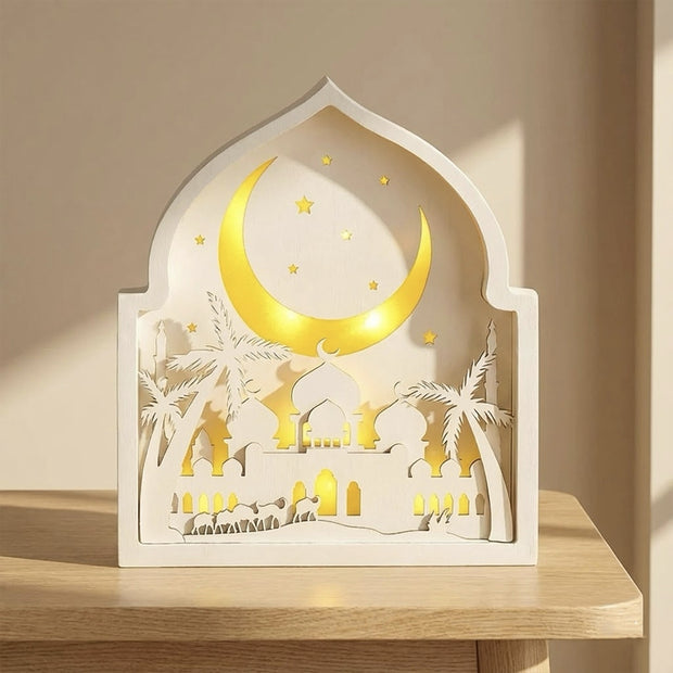 Ramadan Crescent Moon LED Table Lamp