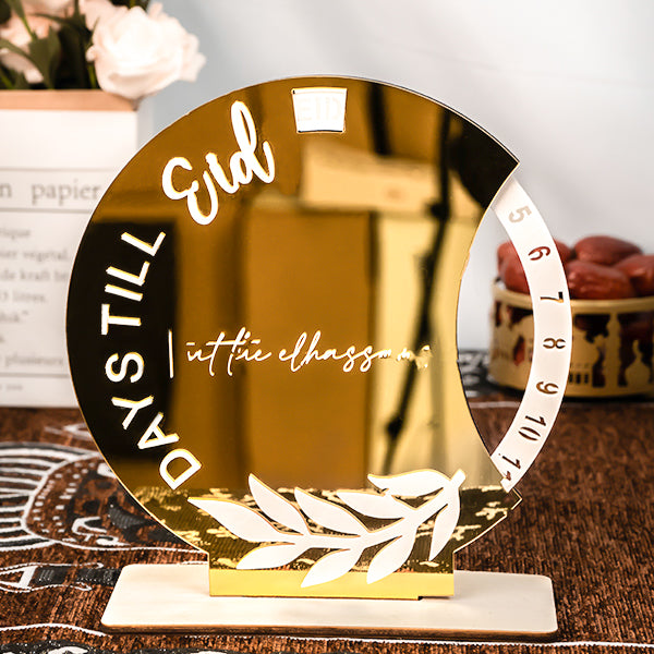 Wooden & Acrylic Wheel Ramadan Countdown Calendar