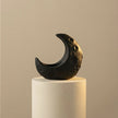 Ceramic Moon Candle Holder – Black