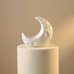 Ceramic Moon Candle Holder – White
