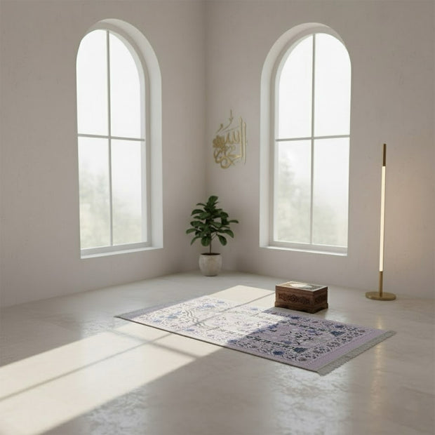 Prayer Mat with Carry Bag – Pink Mihrab Design