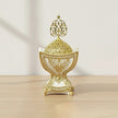 White-Gold Moroccan Incense Burner