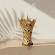 Golden Maple Leaf Resin Incense Burner