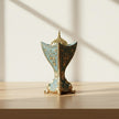 Moroccan-Style Elegant Mini Incense Burner – Teal & Gold