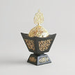 Black-Gold Moroccan Incense Burner