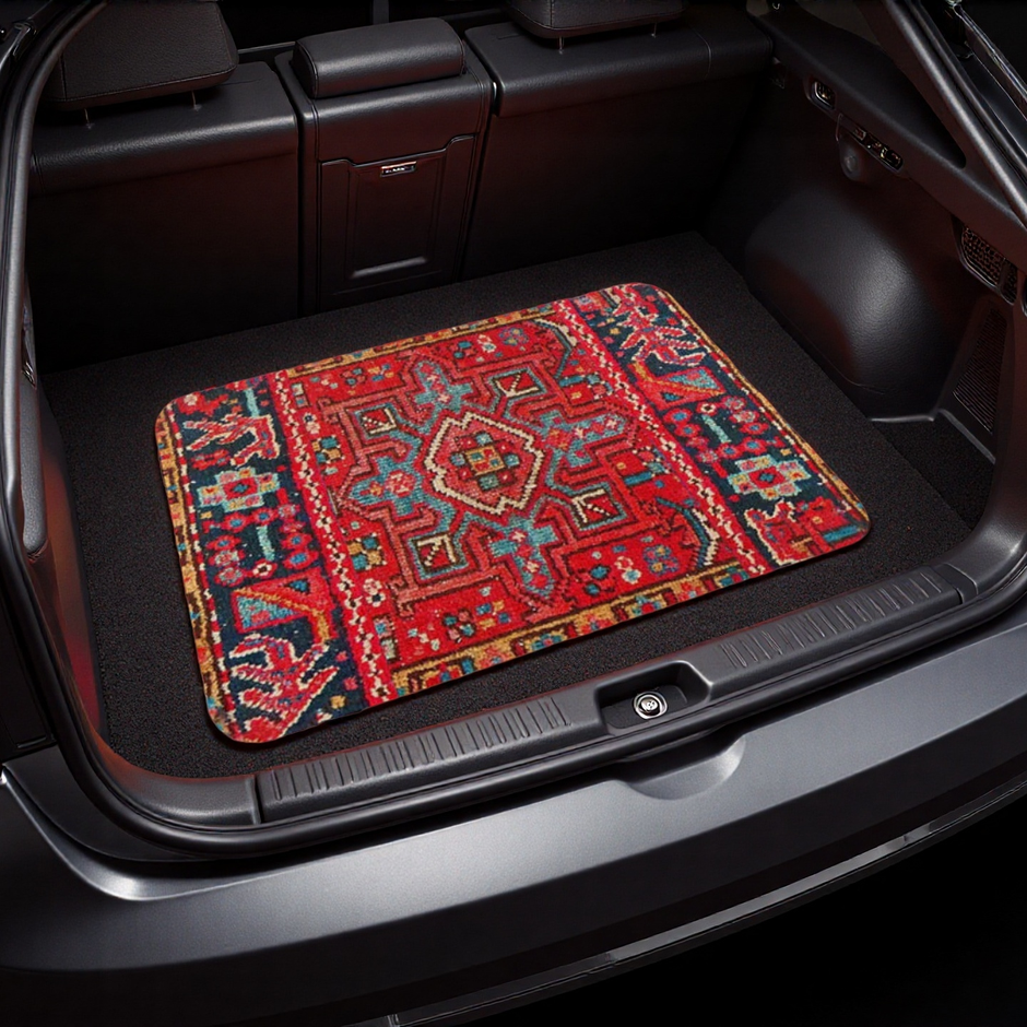 Moroccan Trunk Mat – Velvet, Non-Slip, Waterproof
