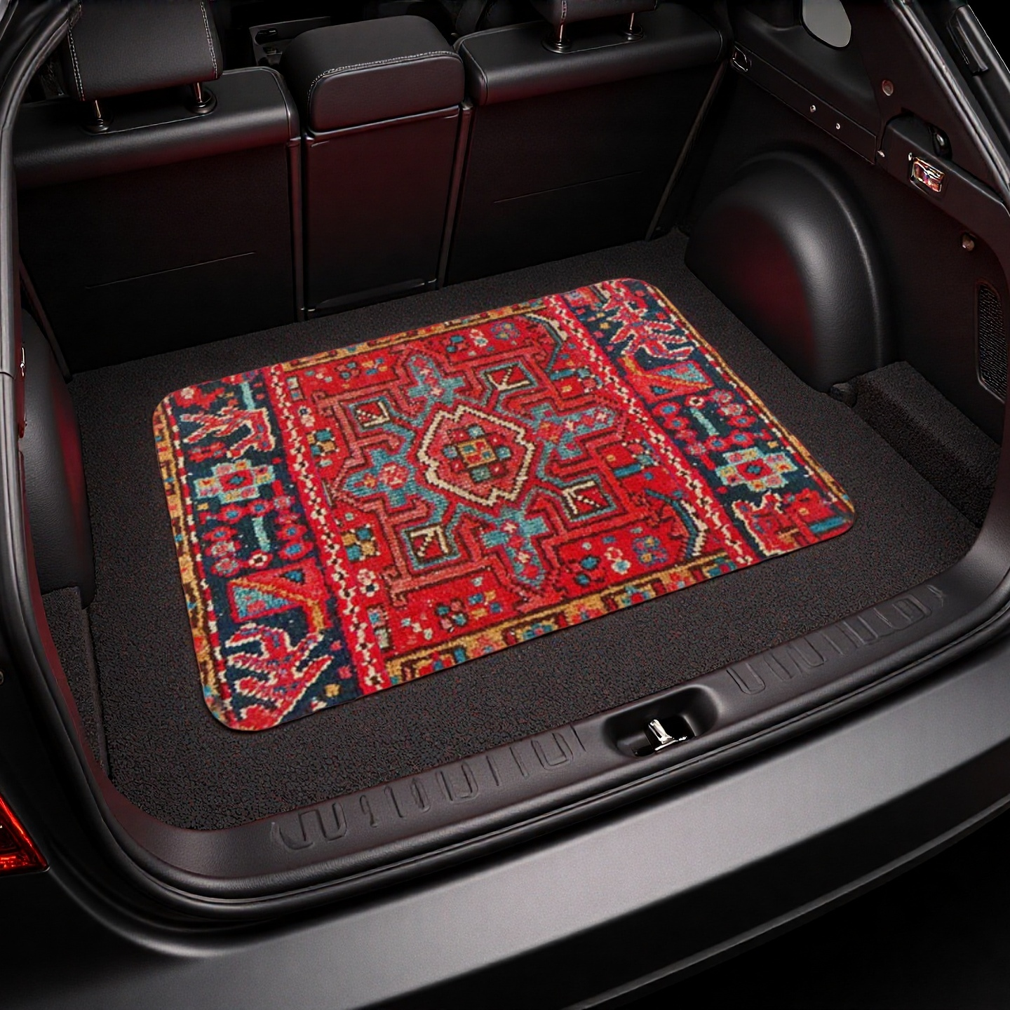 Moroccan Trunk Mat – Velvet, Non-Slip, Waterproof