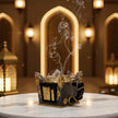 Black-Gold Kaaba-Inspired Incense Burner