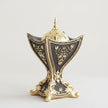 Moroccan-Style Elegant Mini Incense Burner – Black & Gold