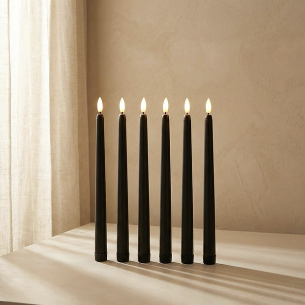 LED Remote Taper Candle – Black