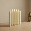 Remote Control LED Spiral Taper Candle – Cream
