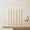 Remote LED Spiral Taper Candle – Cream