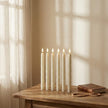 Remote LED Spiral Taper Candle – Cream