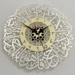 Arabic Calligraphy Wall Clock – White Mandala Design