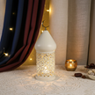 Arabic Geometric LED Ramadan Whit Lantern