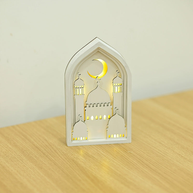 Ramadan Wooden LED Mosque Lamp