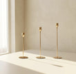 Modern Plated Iron Candle Holder 3-Piece Set – Gold