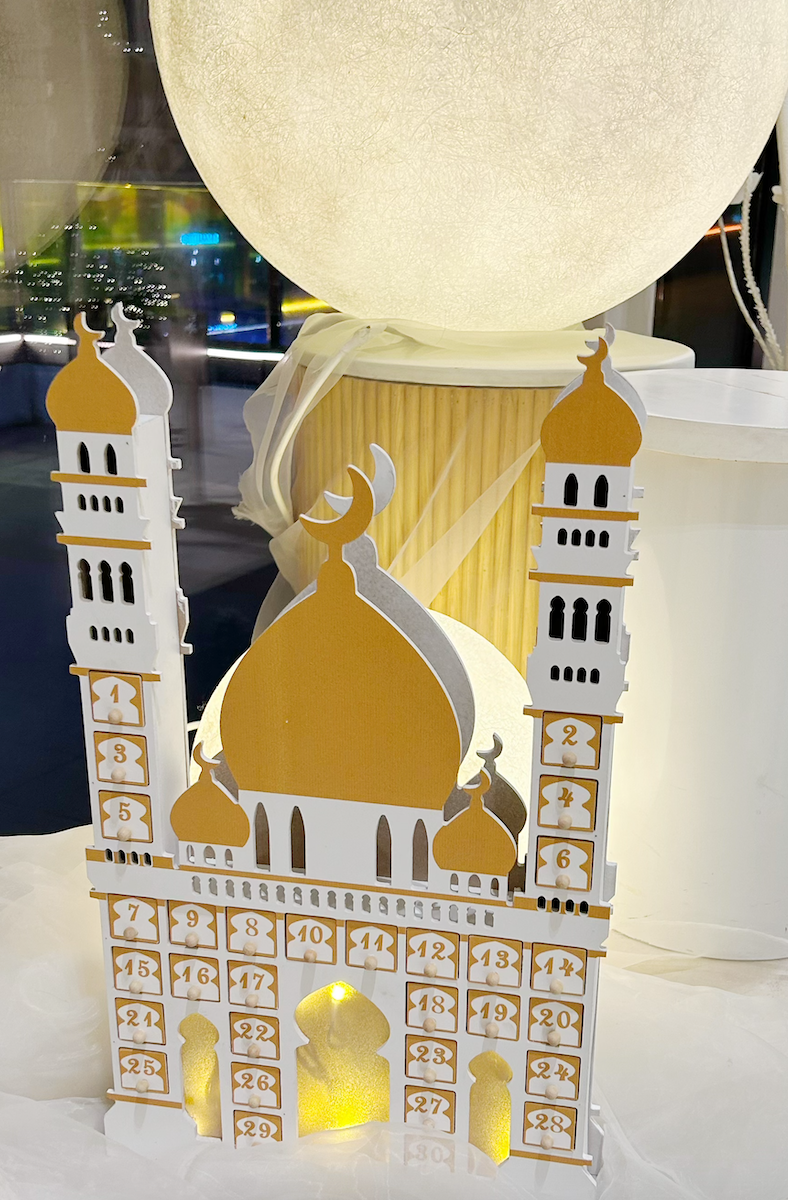 Illuminated Wooden Castle Ramadan & Eid Countdown Calendar