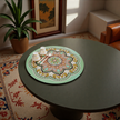 Moroccan Style Trivet Mat – Green & Pink