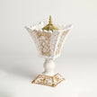 Arabian White & Gold Resin Incense Burner