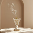 Arabian White & Gold Resin Incense Burner