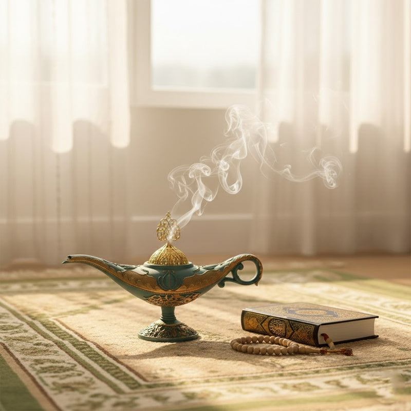 Arabian Aladdin Lamp Resin Incense Burner