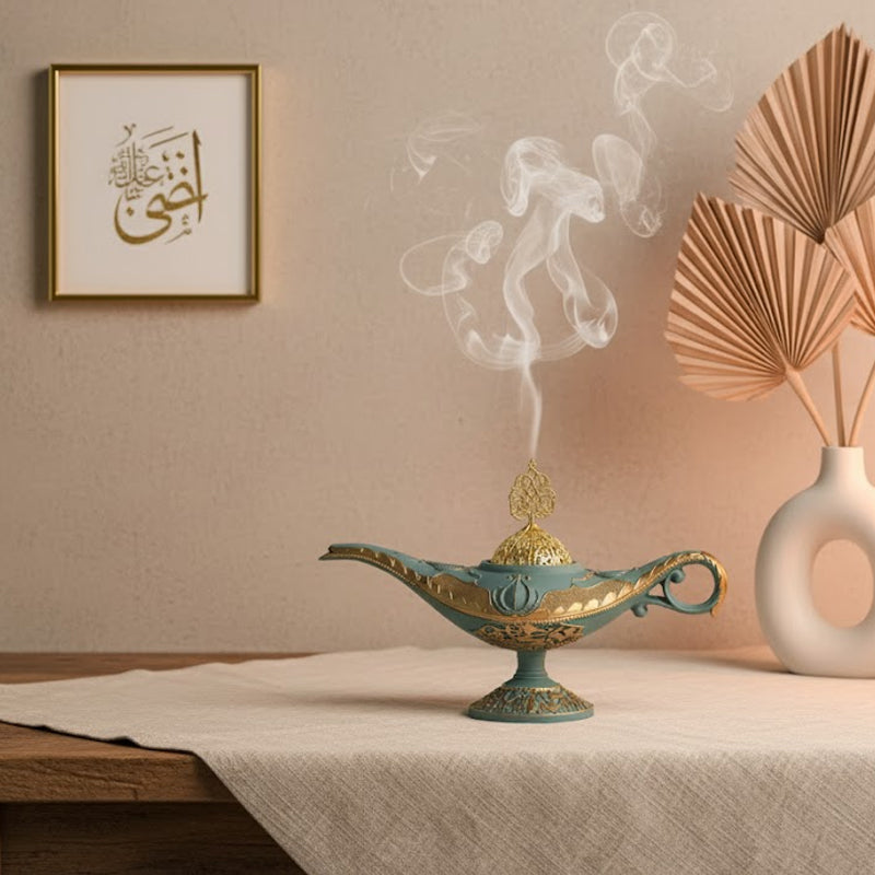 Arabian Aladdin Lamp Resin Incense Burner