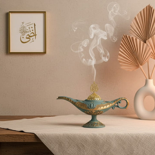 Arabian Aladdin Lamp Resin Incense Burner