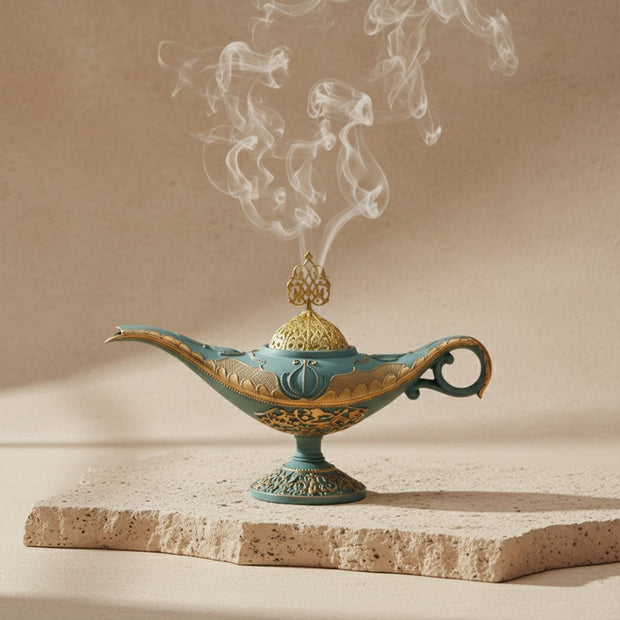 Arabian Aladdin Lamp Resin Incense Burner
