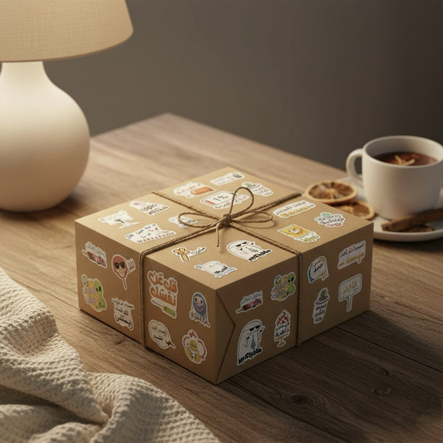 50pcs Arabic Funny Quote Stickers