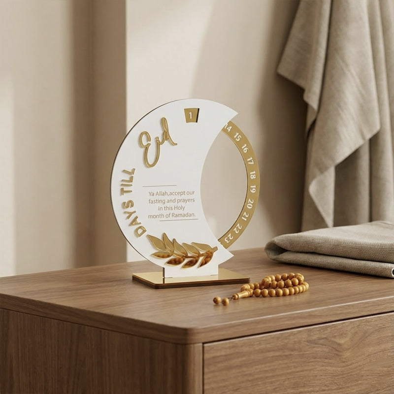 Wooden & Acrylic Wheel Ramadan Countdown Calendar