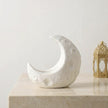 Ceramic Moon Candle Holder – White