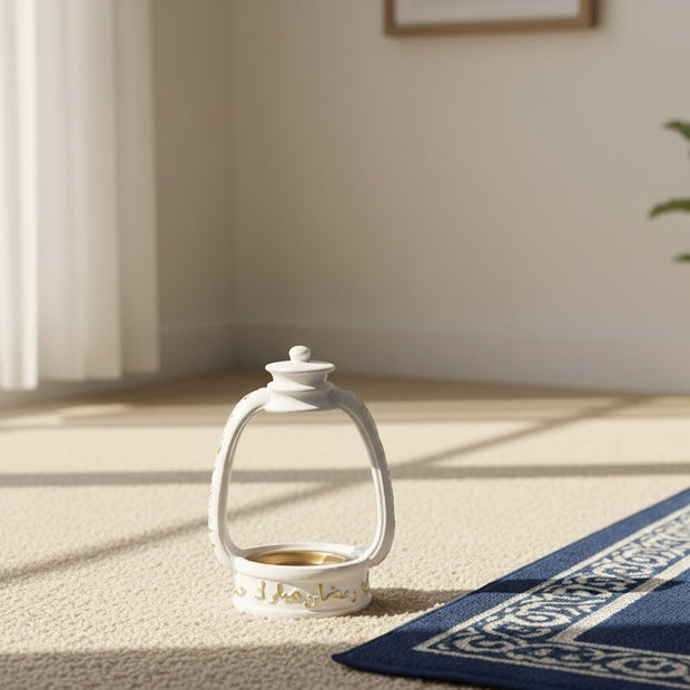 Arabic Calligraphy Bakhoor Burner –White