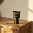 Cup-Shape Arabic Script Bakhoor Burner – Black