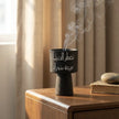 Cup-Shape Arabic Script Bakhoor Burner – Black
