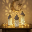 Arabic Geometric LED Ramadan Whit Lantern