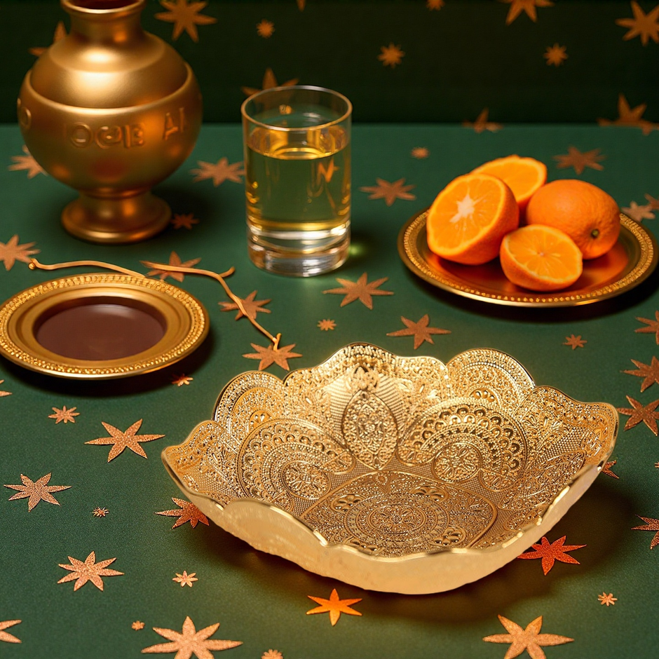 Luxury Gold Serving Bowl