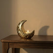 Ceramic Moon Candle Holder – Gold