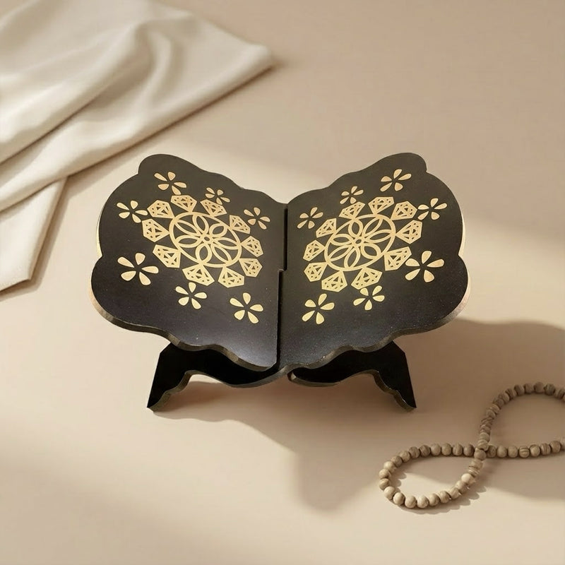 Foldable Islamic Book Stand – Black
