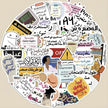 50pcs Arabic Islamic & Funny Aesthetic Stickers