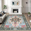 Forest Green Area Rug – Non-Slip Living Room Rug