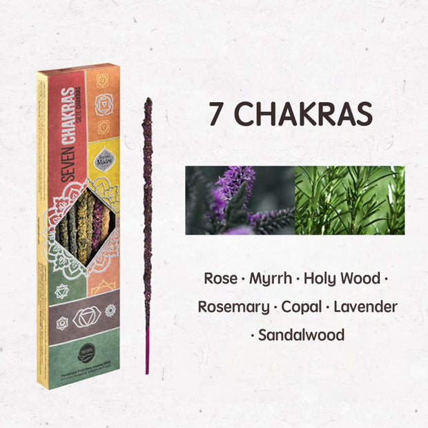 Natural Botanical Incense – 7 Chakras Gift Set