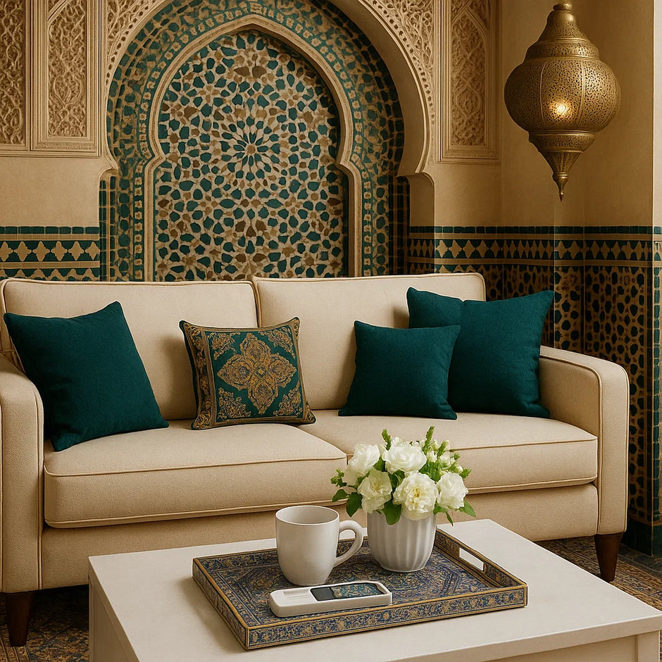 Moroccan Mosaic Plastic Serving Tray