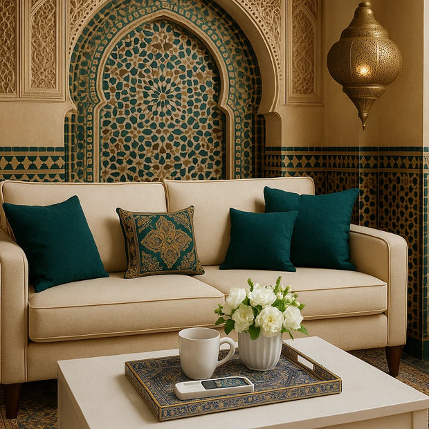 Moroccan Mosaic Plastic Serving Tray