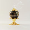 Black & Gold Arabic Pattern Incense Burner