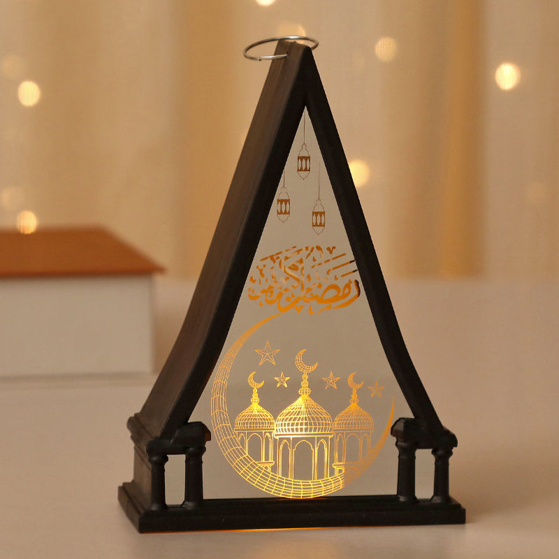 Arabic Triangle LED Ramadan Light – Black A