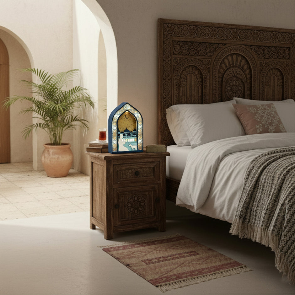 Ramadan Night Light – LED Wooden Mosque Arch (Prayer)